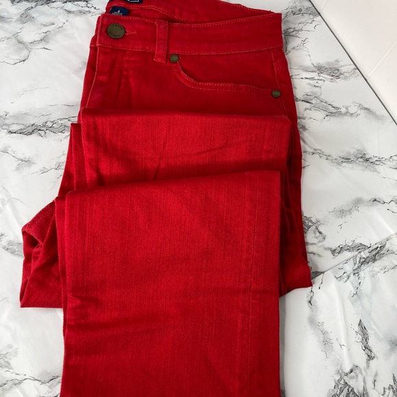 CHAPS Denim Red Daniella curvy fit jeans size 4 like new! - Picture 10 of 15